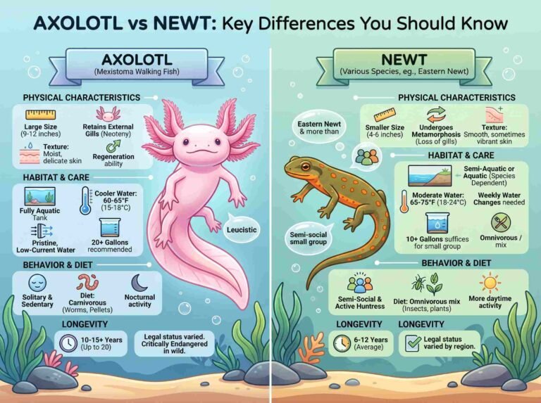 Axolotl vs Newt: Key Differences You Should Know