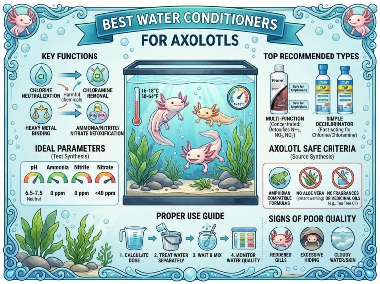 Best Water Conditioners for Axolotls