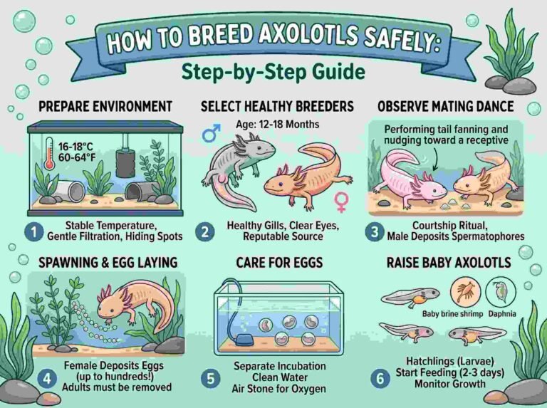 How to Breed Axolotls Safely: Step-by-Step Guide