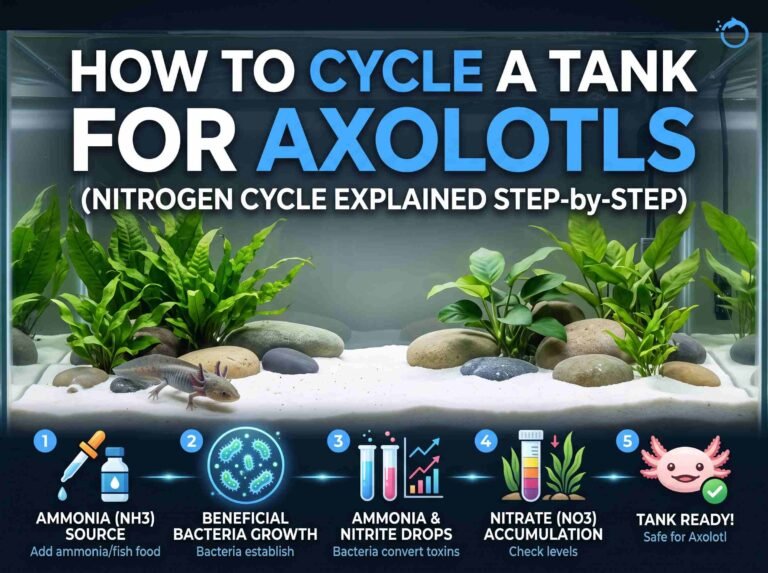 How to Cycle a Tank for Axolotls (Nitrogen Cycle Explained Step-by-Step)