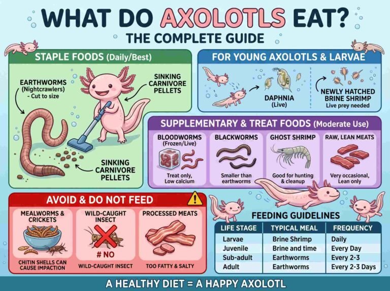 What Do Axolotls Eat? Complete Food List