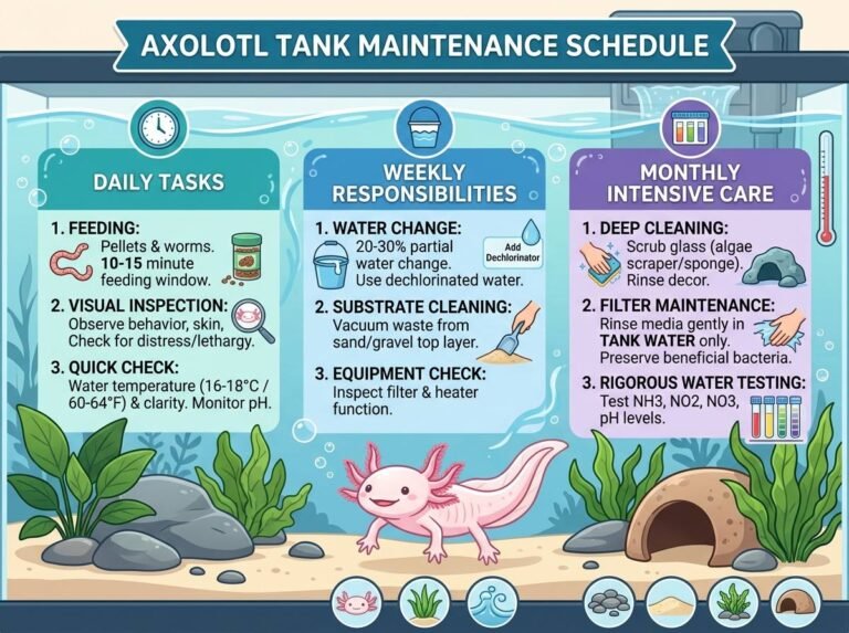 Axolotl Tank Maintenance Schedule